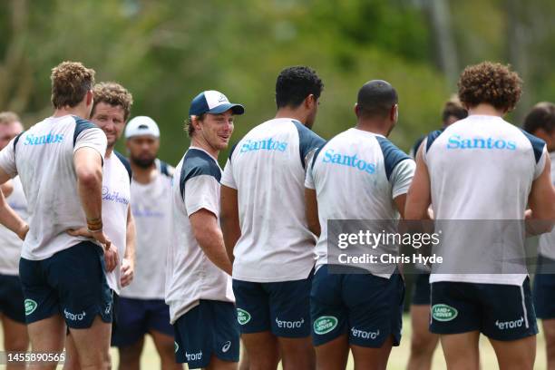 Michael Hooper during an Australian Wallabies training camp at Sanctuary Cove on January 12, 2023 in Gold Coast, Australia.