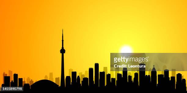 toronto (all buildings are complete and moveable) - cn tower vector stock illustrations