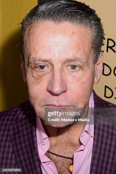 Alfredo Adame attends the press conference for Calendario Ejecutivo 2023 at Cabaretito on January 11, 2023 in Mexico City, Mexico.