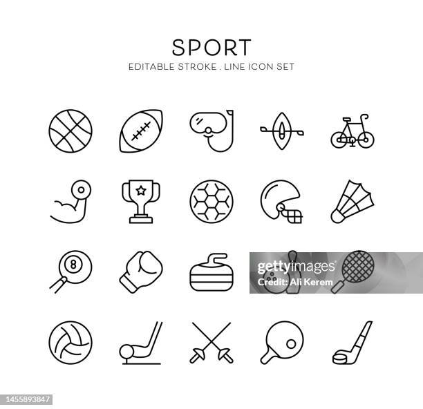 sport, basketball, football, soccer, sport, volleyball icons. - 羽毛球拍 幅插畫檔、美工圖案、卡通及圖標