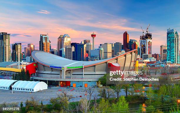 downtown calgary - calgary downtown stock pictures, royalty-free photos & images