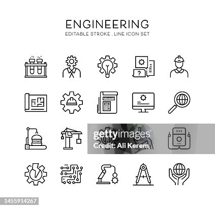 Engineering, Engineer, It Engineering, Planning, Measurement Icons. Engineering, Engineer, It Engineering, Planning, Measurement Icons.