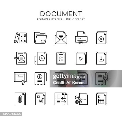 Document, Folder, Mail, Contract, Report Icons Document, Folder, Mail, Contract, Report Icons