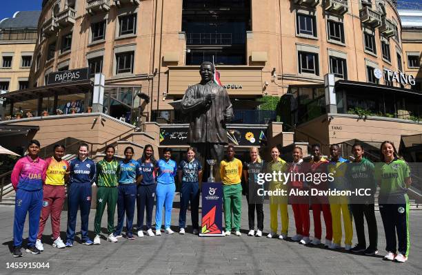 Theertha Satish of UAE, Ashmini Munisar of West Indies , Katherine Fraser of Scotland, Seed Aroob Shah of Pakistan, Vishnu Gunarathne of Sri Lanka,...