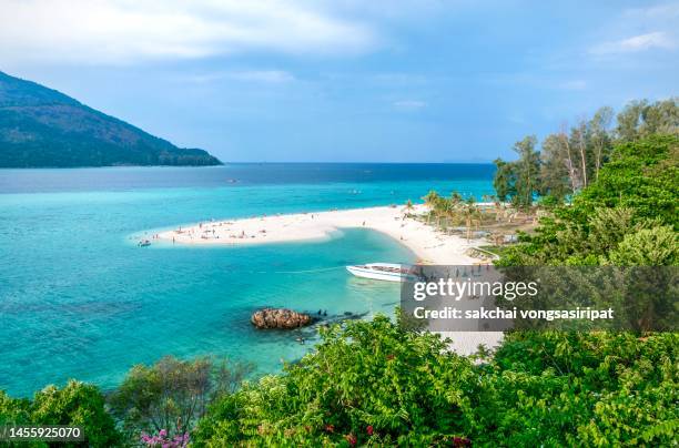 scenic view of andaman sea in thailand - koh chang stock pictures, royalty-free photos & images