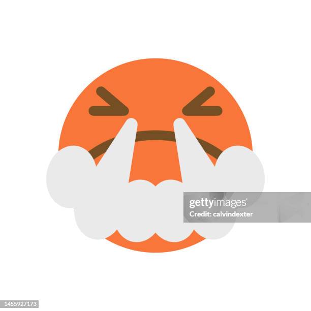 emoticon cute design - steam transparent background stock illustrations