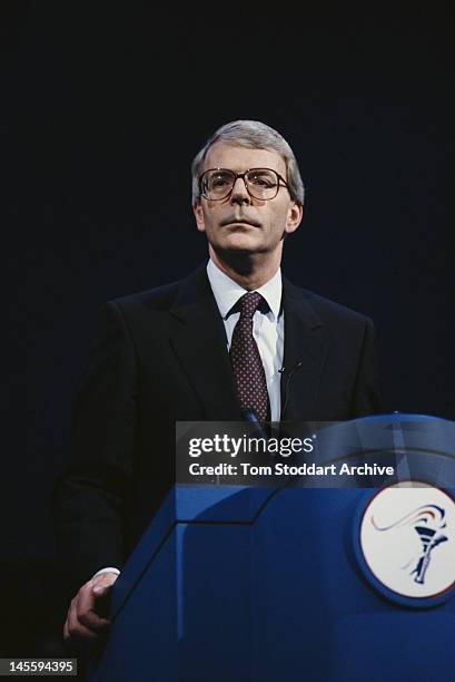 British Conservative Prime Minister John Major in London during his election campaign, 5th April 1992.