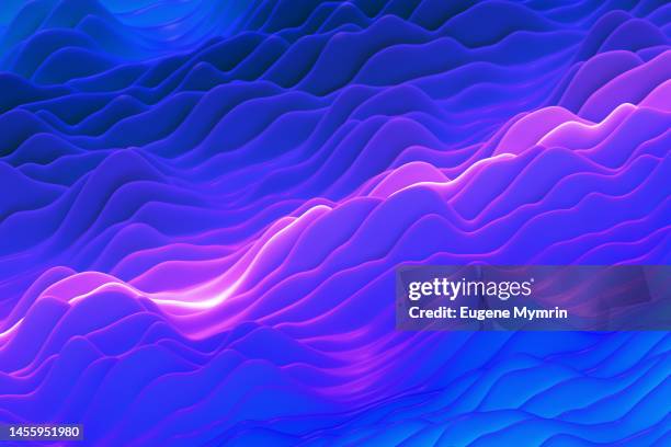 abstract multicolored curve chart - fokus auf den hintergrund stock-fotos und bilder