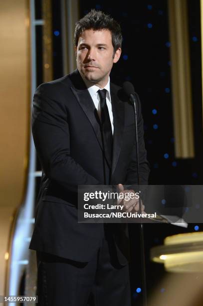 71st ANNUAL GOLDEN GLOBE AWARDS -- Pictured: Actor Ben Affleck at the 71st Annual Golden Globe Awards held at the Beverly Hilton Hotel on January 12,...