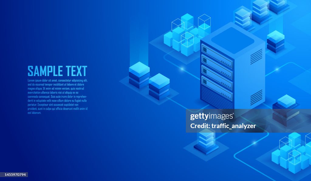 Technical isometric background