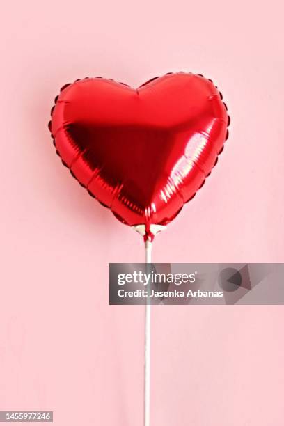 balloon in the shape of a heart - heart stock pictures, royalty-free photos & images