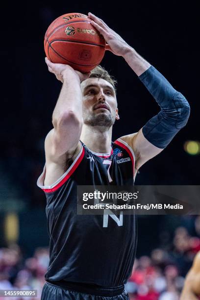 Former NBA player Sam Dekker of London Lions during the EuroCup match between London Lions and Hapoel Tel Aviv at OVO Arena Wembley on January 11,...