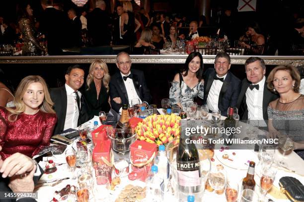 76th ANNUAL GOLDEN GLOBE AWARDS -- Pictured: Sophie Michaels, Co-Chairman of NBC Entertainment, George Cheeks, Chairman of NBCUniversal Cable...