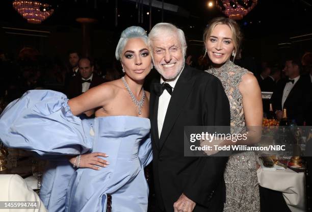 76th ANNUAL GOLDEN GLOBE AWARDS -- Pictured: Lady Gaga, Dick Van Dyke, and Emily Blunt at the 76th Annual Golden Globe Awards held at the Beverly...