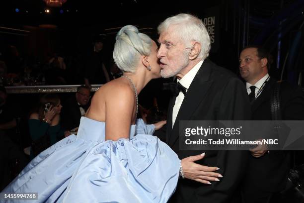 76th ANNUAL GOLDEN GLOBE AWARDS -- Pictured: Lady Gaga and Dick Van Dyke at the 76th Annual Golden Globe Awards held at the Beverly Hilton Hotel on...