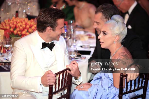 76th ANNUAL GOLDEN GLOBE AWARDS -- Pictured: Bradley Cooper and Lady Gaga at the 76th Annual Golden Globe Awards held at the Beverly Hilton Hotel on...