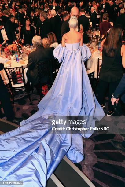 76th ANNUAL GOLDEN GLOBE AWARDS -- Pictured: Lady Gaga, fashion detail, at the 76th Annual Golden Globe Awards held at the Beverly Hilton Hotel on...