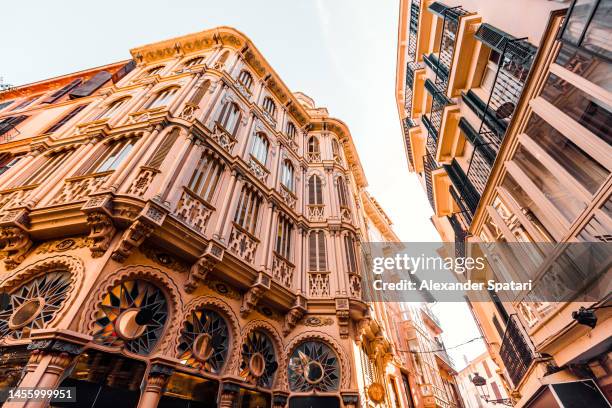 art nouveau architecture in palma de mallorca, mallorca island, spain - palma majorca stock pictures, royalty-free photos & images