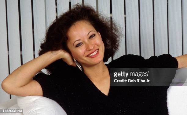 Actress Julia Nickson portrait session, February 17, 1986 in Los Angeles, California.