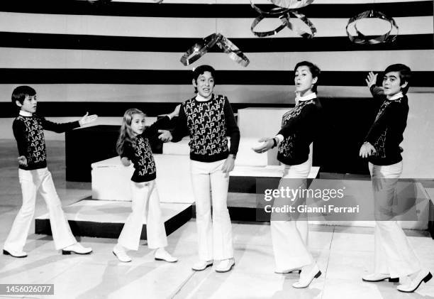 Spanish musical group “La Pandilla”, Madrid, Spain, 1972.