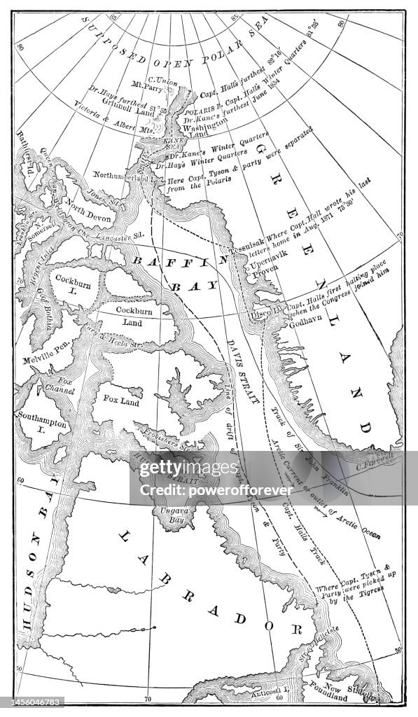 Davis Strait Rivers Map Map Of Baffin Bay And Davis Strait In The Arctic Showing Various ...