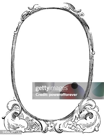 Art Nouveau Style Decorative Frame - 19th Century Art Nouveau Style Decorative Frame - 19th Century