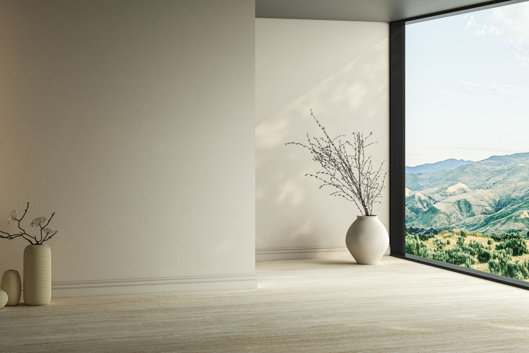 bright minimalist room