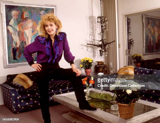 Amercian actress Stella Stevens poses for a portrait in circa 1985 in Los Angeles, California.