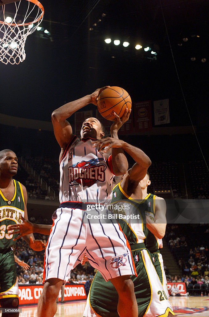 Francis Houston Rockets Steve Francis of the Houston Rockets is fouled from behind by Gary ...