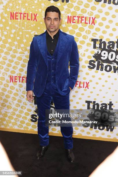 Wilmer Valderrama attends the Los Angeles special screening reception for Netflix's new series "That '90s Show" at TUDUM Theater on January 12, 2023...