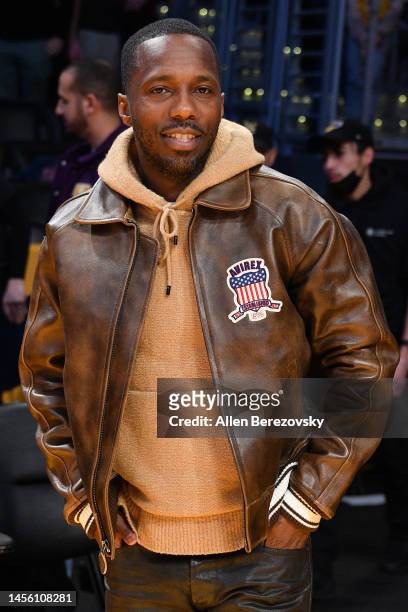 Rich Paul attends a basketball game between the Los Angeles Lakers and the Dallas Mavericks at Crypto.com Arena on January 12, 2023 in Los Angeles,...