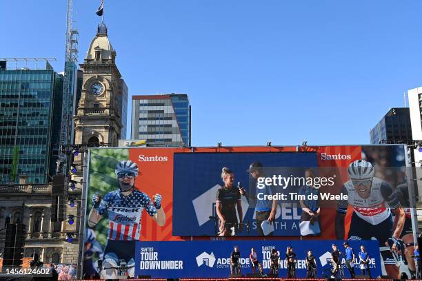 General view of Danielle De Francesco of Australia, Elizabeth Stannard of Australia, Nikola Noskova of Czech Republic, Michaela Drummond of New...