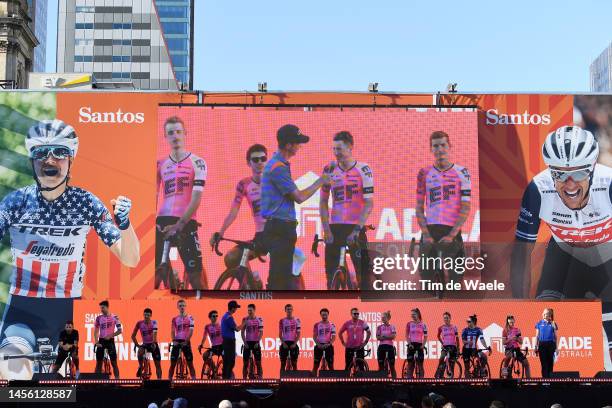 General view of Alberto Bettiol of Italy, Mikkel Honore of Denmark, Jens Keukeleire of Belgium, Sean Quinn of United States, Jonas Rutsch of Germany,...