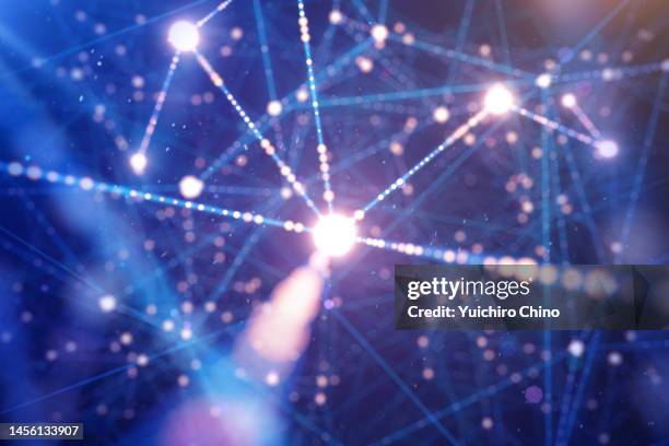 network flowing data - biotech industries images stock pictures, royalty-free photos & images