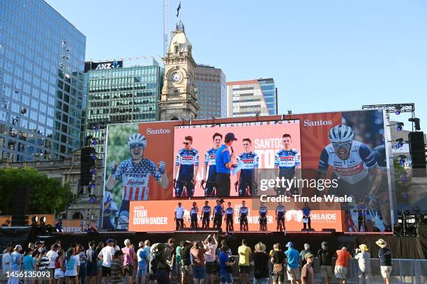 General view of Mattia Cattaneo of Italy, Josef Cerny of Czech Republic, Dries Devenyns of Belgium, James Knox of United Kingdom, Mauro Schmid of...