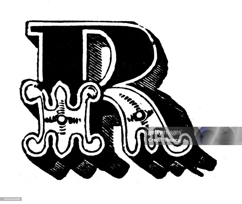 Classic Letter R Letters Antique Vintage Letter R High-Res Vector Graphic - Getty Images