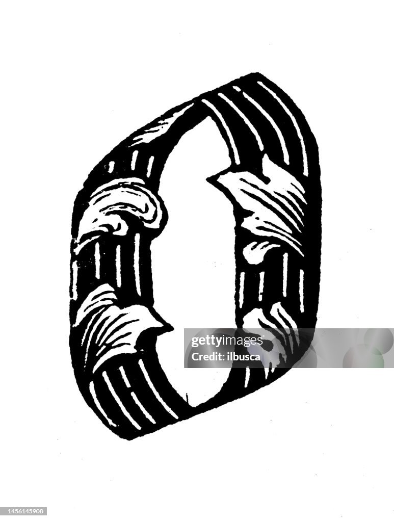 Antique Vintage Lower Case Letter O High-Res Vector Graphic - Getty Images