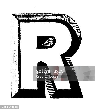 Vintage Lettering R Antique Vintage Letter R High-Res Vector Graphic - Getty Images