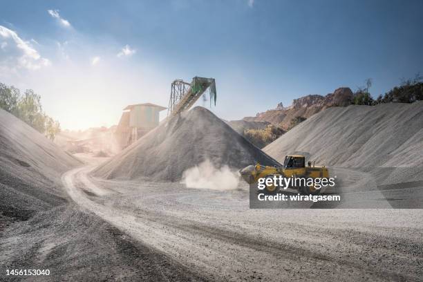 phosphate mine processing mill - pit mine foto e immagini stock