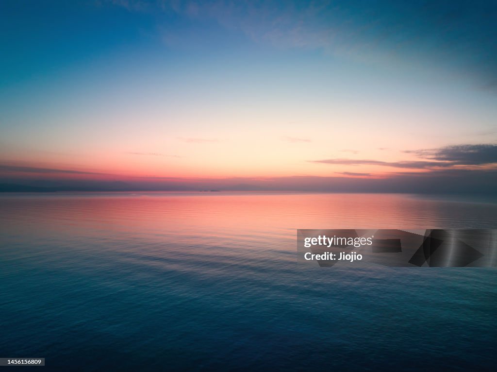 Seascape at sunset