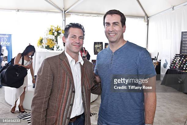 Founder of GBK Productions Gavin Keilly and actor Rob Riggle attend GBK Gift Lounge In Honor of The MTV Movie Award Nominees And Presenters - Day 2...