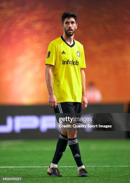 Didac Vila of Rayo de Barcelona looks on during round two of the Kings League Infojobs match between Rayo de Barcelona and Jijantes FC at Cupra Arena...