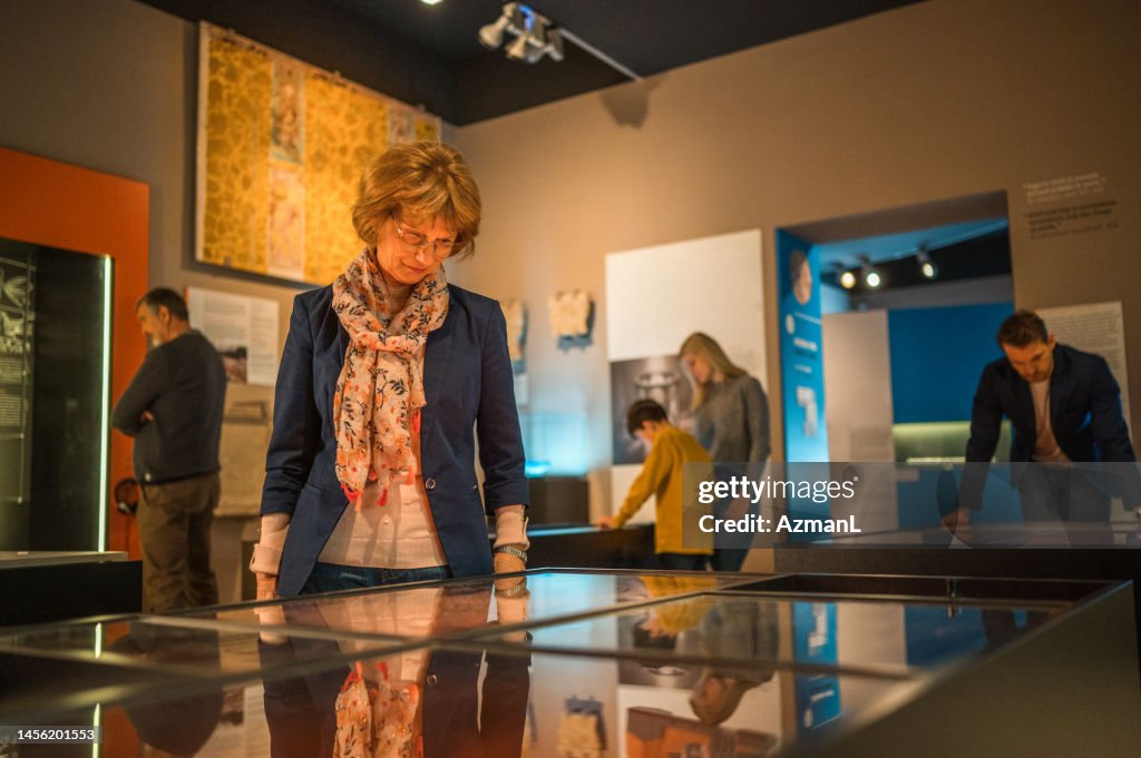 Senior Lady at the Museum
