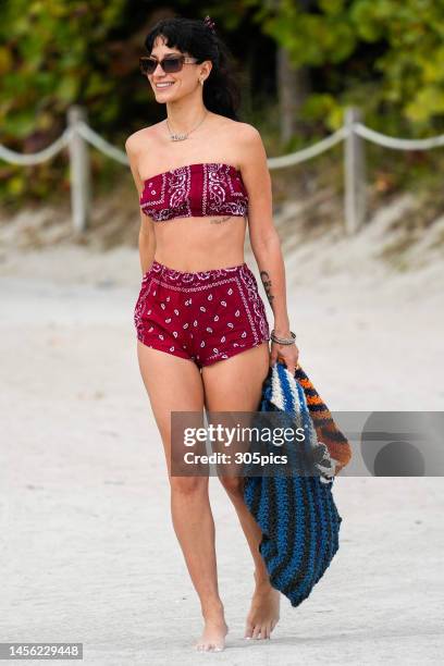 Lexy Panterra is seen on January 13, 2023 in Miami, Florida.