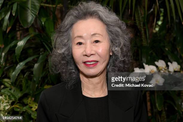 Youn Yuh-jung attends the AFI Awards at Four Seasons Hotel Los Angeles at Beverly Hills on January 13, 2023 in Los Angeles, California.