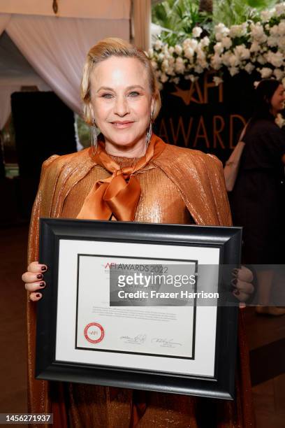 Honoree Patricia Arquette attends the AFI Awards Luncheon at Four Seasons Hotel Los Angeles at Beverly Hills on January 13, 2023 in Los Angeles,...