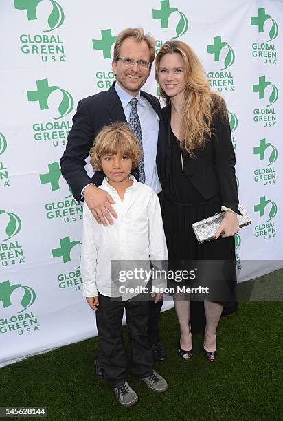 President and CEO of Global Green Matt Petersen and writer Justine Musk attend the 16th Annual Global Green USA Millennium Awards held at Fairmont...