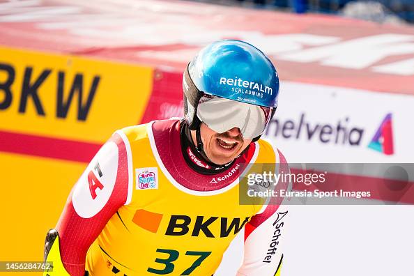 Julian Schuetter of Austria competes during the Audi FIS Alpine Ski ...