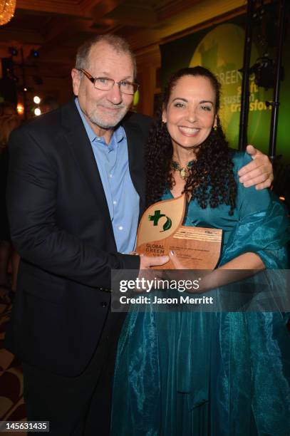 Actor Ed O'Neill and Catherine Rusoff attend the 16th Annual Global Green USA Millennium Awards held at Fairmont Miramar Hotel on June 2, 2012 in...