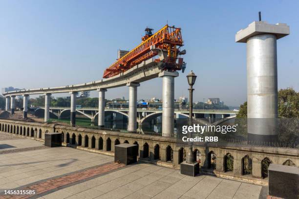 pune rail project bridge - poona stockfoto's en -beelden